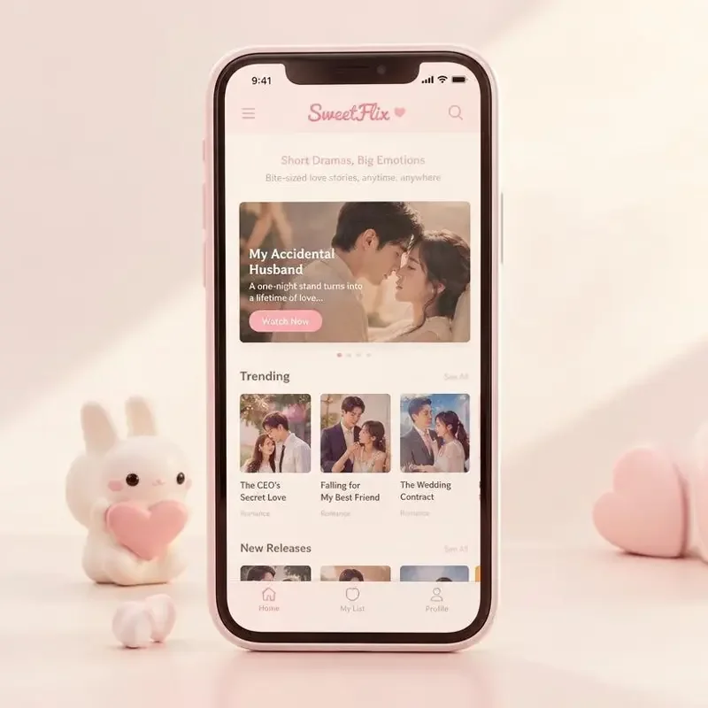 黄果短剧网站 APP 界面展示